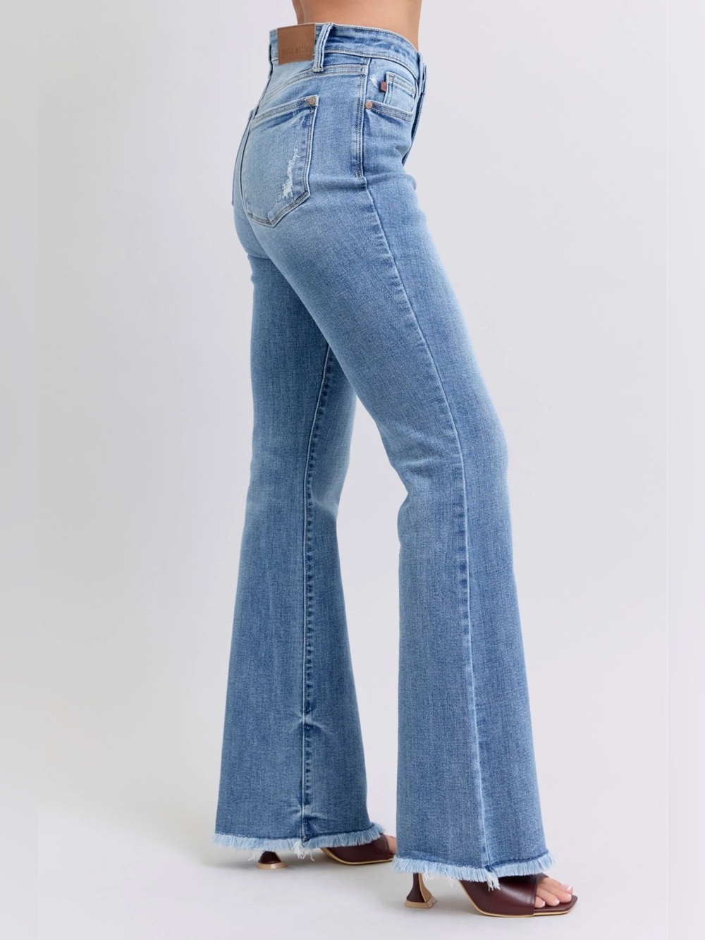 Judy blue straight wide leg jeans